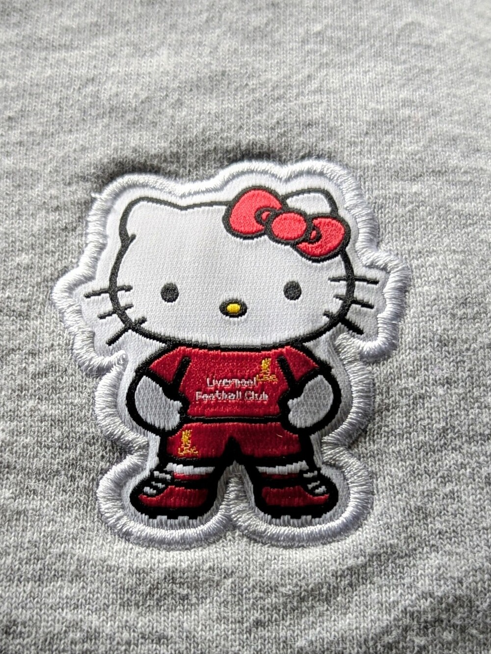 Liverpool FC  Hello Kitty Grey Sweatshirt (Fits Ladies Small)